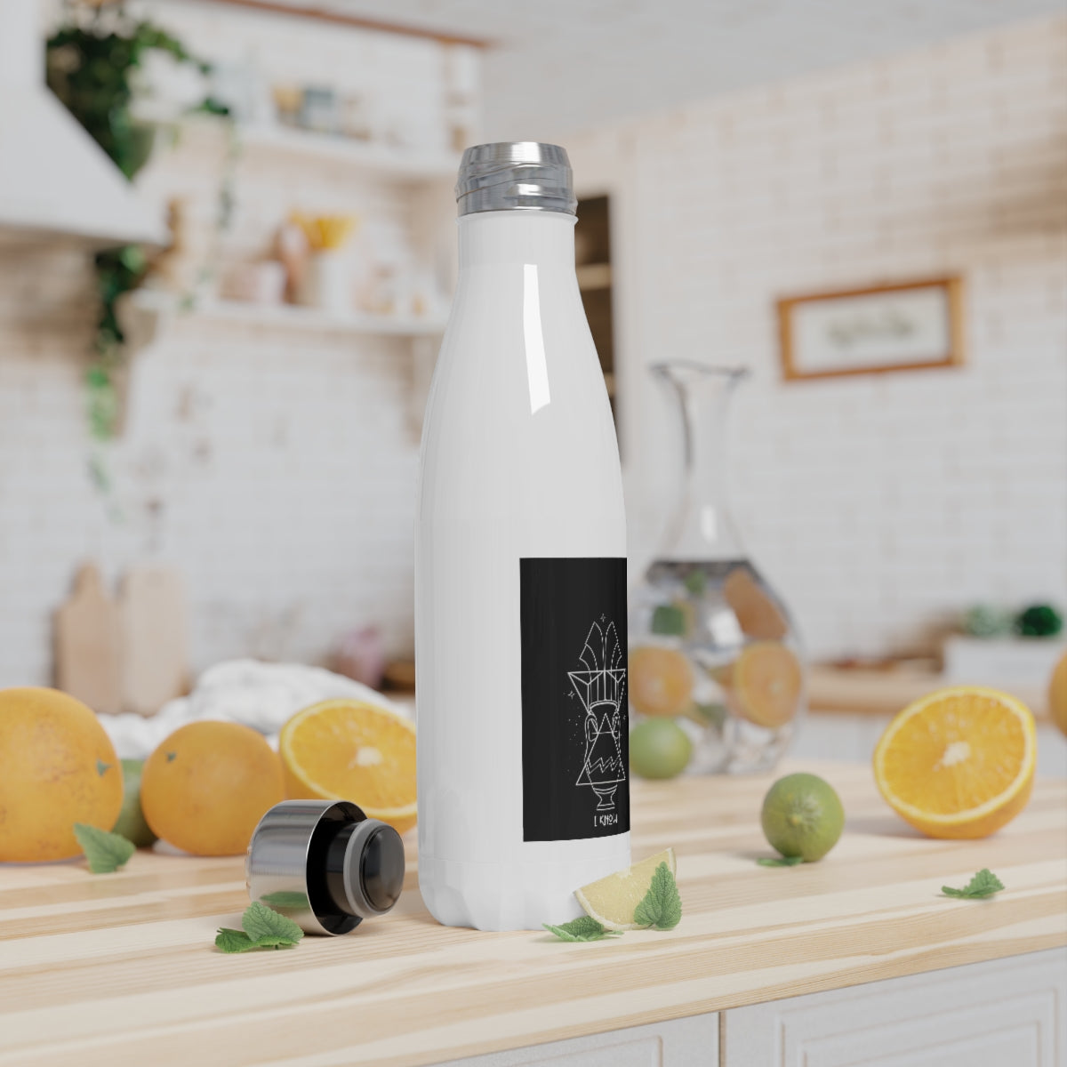 Aquarius Stainless Steel Water Bottle, 17oz